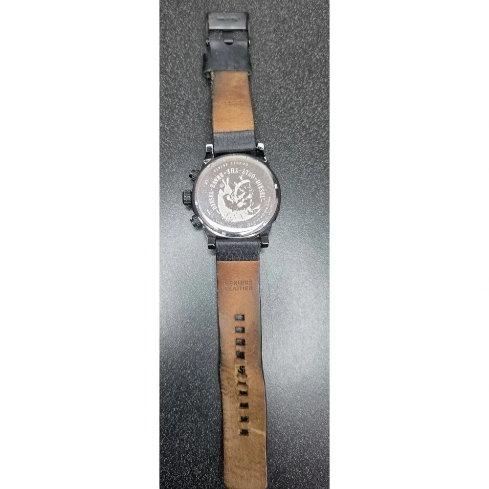 Diesel Men's Double Down Analog Display Quartz‎ Black Watch DZ4311 Franchise 2.0